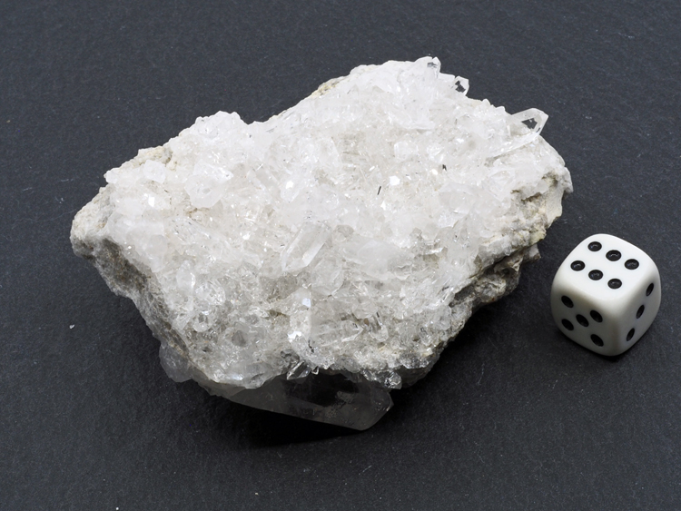 Bergkristall Strang  Linse 34cm  5mm 