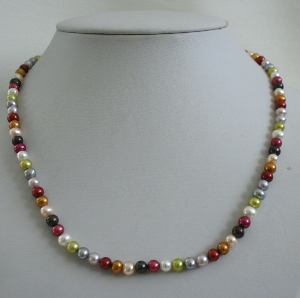 chmuck Perlenketten S\u00fc\u00dfwasser Perlmutt 2 teiliges Set Halskette und Armband mit rote Korallen 